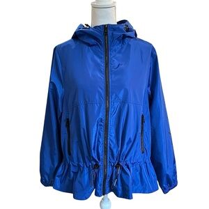 Karl Lagerfeld Paris Short Anorak Jacket With Logo Sleeve - Size S